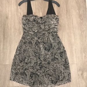 Short BCBGeneration black and white lined dress